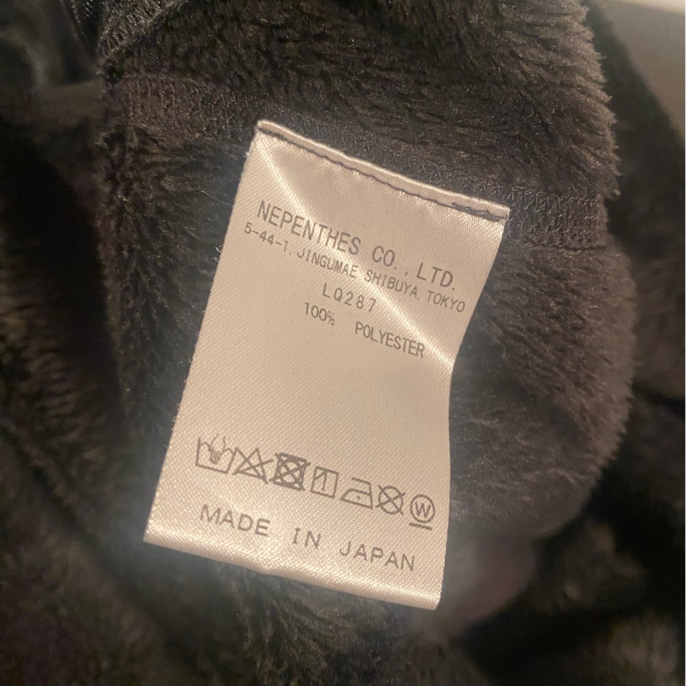 NEEDLES SPORTSWEAR ZIPPED W.U. PANTS MICRO FUR PAPILLON CAMO‎ BLACK medium - Picture 7 of 7
